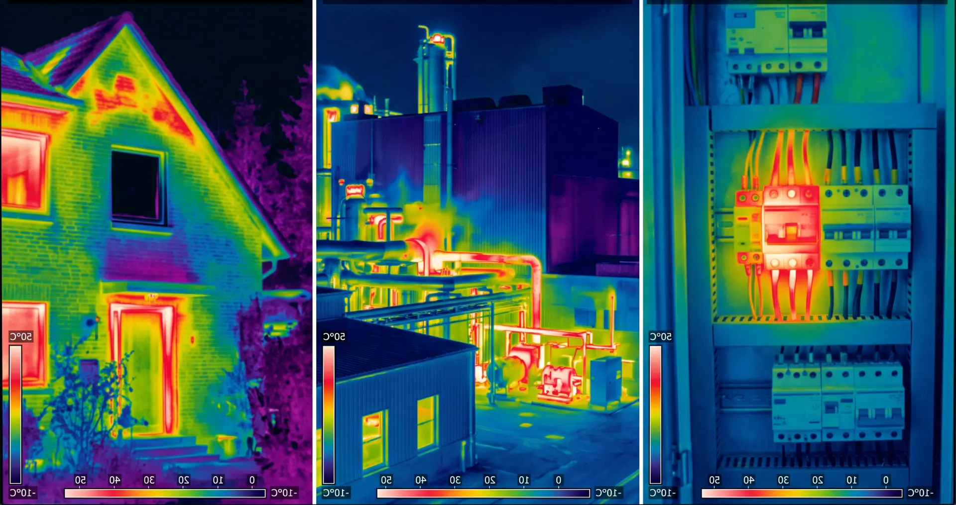 Thermal images: electrical, industrial and building thermography